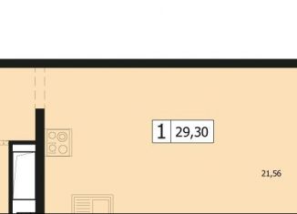 Продается однокомнатная квартира, 29.3 м2, Краснодар, улица Автолюбителей, 1Длит4, Карасунский округ