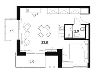 Продам 1-комнатную квартиру, 43.2 м2, Москва, район Отрадное, Сигнальный проезд, 12