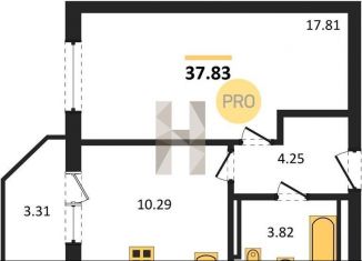 Продаю однокомнатную квартиру, 37.8 м2, Калининград, Ленинградский район