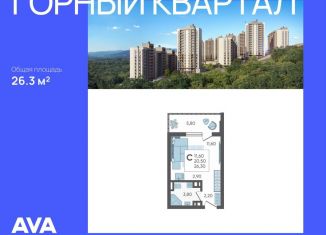 Продам квартиру студию, 26.3 м2, село Раздольное