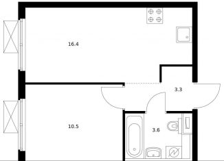 Продаю 1-комнатную квартиру, 33.8 м2, Москва, метро Раменки