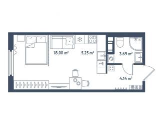 Продаю квартиру студию, 31.1 м2, Санкт-Петербург, Московский район