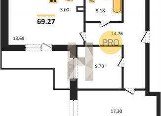 Продам 2-комнатную квартиру, 69.3 м2, Новосибирск, метро Берёзовая роща, улица Гоголя, 222