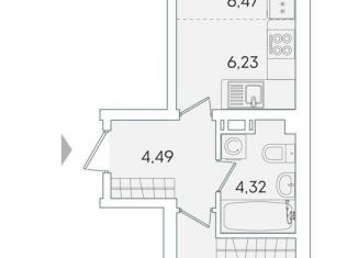 Продаю однокомнатную квартиру, 34.8 м2, Мурино, улица Шувалова, 24Д