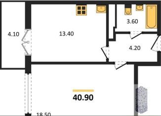 Продаю 1-ком. квартиру, 40.9 м2, Воронеж, улица Богдана Хмельницкого, 45А, Советский район