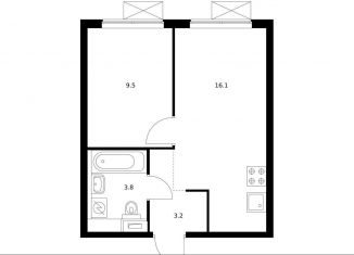 Продаю 1-ком. квартиру, 32 м2, Москва, район Западное Дегунино