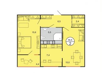 Продажа 2-комнатной квартиры, 57 м2, Ставропольский край