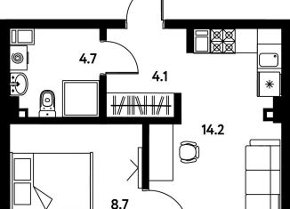 Продается 1-ком. квартира, 31.6 м2, Санкт-Петербург, Московский район, Московский проспект, 115В