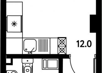 Квартира на продажу студия, 19.7 м2, Санкт-Петербург, Московский проспект, 115В, Московский район