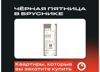 Продаю квартиру студию, 24 м2, Омская область