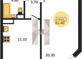 1-комнатная квартира на продажу, 41.4 м2, посёлок Отрадное, бульвар 70 лет Победы, 5