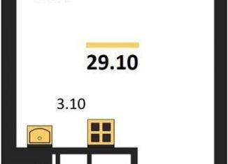 Продаю квартиру студию, 29.1 м2, Новосибирск, метро Гагаринская, улица Брестская Горка, 8