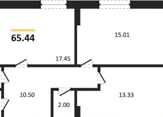 Продаю 2-ком. квартиру, 65.4 м2, Воронеж, улица 9 Января, 68Л