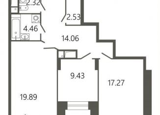 Продам 2-ком. квартиру, 75.7 м2, Подольск, Советская улица, 18к2