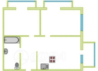 2-комнатная квартира на продажу, 68 м2, Тюмень, улица Самарцева, 3