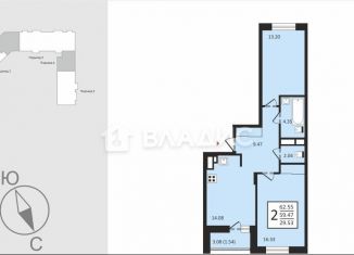 2-ком. квартира на продажу, 61 м2, Владимирская область