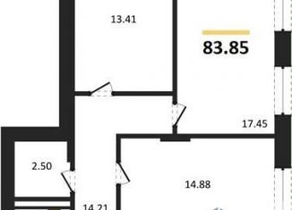 Продаю трехкомнатную квартиру, 83.8 м2, Воронеж, улица 9 Января, 68Л