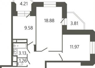 Продажа 2-ком. квартиры, 64.5 м2, Подольск, Советская улица, 18к1