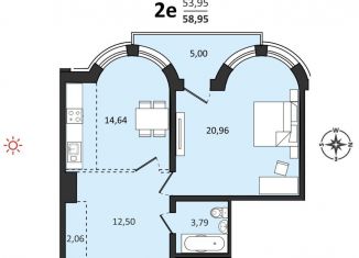 Продаю 2-комнатную квартиру, 59 м2, Хабаровский край, Быстринская улица, 2