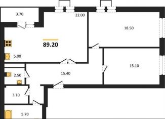 Продается 2-ком. квартира, 89.2 м2, Воронеж, улица Загоровского, 9/2