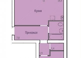 Продам 1-ком. квартиру, 52.3 м2, Кохма