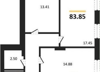 Продается 3-комнатная квартира, 83.8 м2, Воронеж, улица 9 Января, 68Л