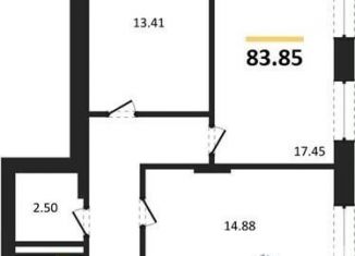 Продам 3-комнатную квартиру, 83.8 м2, Воронеж, улица 9 Января, 68Л