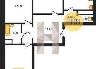 Продажа 3-комнатной квартиры, 80.4 м2, Воронеж, Советский район, улица Полковника Богомолова, 5