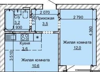 Продается двухкомнатная квартира, 33.8 м2, Барнаул, Центральный район, улица Анатолия, 304