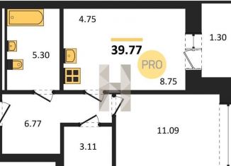 Продается 2-комнатная квартира, 39.8 м2, Новосибирск, Калининский район, Игарская улица, 40/2