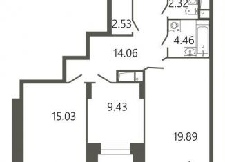 Продается 2-комнатная квартира, 72.2 м2, Подольск, Советская улица, 18к1