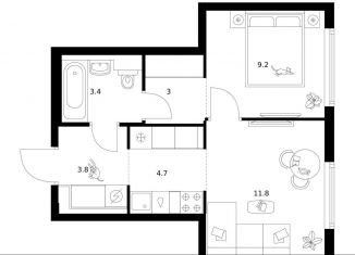 Продаю 1-комнатную квартиру, 35.9 м2, Москва, ВАО