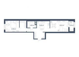 1-ком. квартира на продажу, 69 м2, Санкт-Петербург, метро Электросила