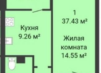 Продам 1-комнатную квартиру, 40 м2, Ростов-на-Дону, Привокзальная улица, 2А, Железнодорожный район