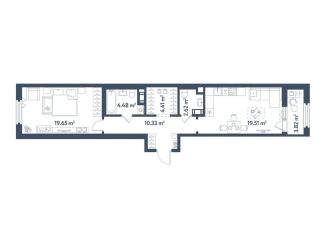 Продается однокомнатная квартира, 62.9 м2, Санкт-Петербург, Московский район