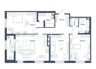 Продажа трехкомнатной квартиры, 119 м2, Санкт-Петербург, Московский район