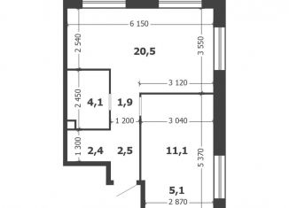 Продажа 1-ком. квартиры, 47.6 м2, Москва, Даниловский район, Автозаводская улица, вл23