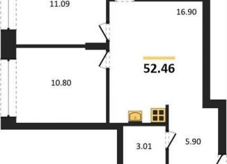 Продаю двухкомнатную квартиру, 52.5 м2, Новосибирск, Калининский район, Игарская улица, 40/2