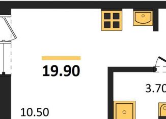 Продаю квартиру студию, 19.9 м2, Новосибирская область