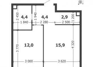 Продается 1-комнатная квартира, 39.6 м2, Москва, ЮАО, 3-я очередь, к6