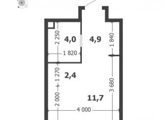 Продаю квартиру студию, 23 м2, Москва, 3-я очередь, к6, ЖК Шагал