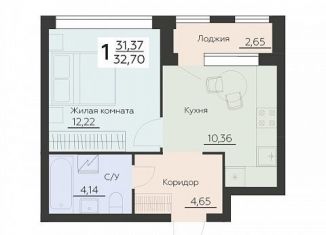 Продаю 1-комнатную квартиру, 32.7 м2, Воронеж, Левобережный район