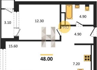 Продам однокомнатную квартиру, 48 м2, Новосибирск, метро Сибирская