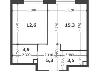 1-ком. квартира на продажу, 40.6 м2, Москва, ЮАО, 3-я очередь, к9