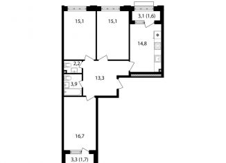 Продается 3-ком. квартира, 84.5 м2, Москва, Михалковская улица, 48к1