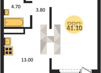 Продается 1-ком. квартира, 41.1 м2, Новосибирск, улица Николая Островского, 195/6, метро Берёзовая роща