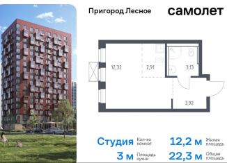 Квартира на продажу студия, 22.3 м2, деревня Мисайлово