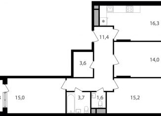 Продается 3-комнатная квартира, 82.1 м2, Москва, метро Академика Янгеля