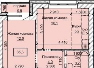 Продам двухкомнатную квартиру, 35.3 м2, Барнаул