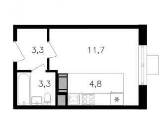 Квартира на продажу студия, 23.1 м2, Москва